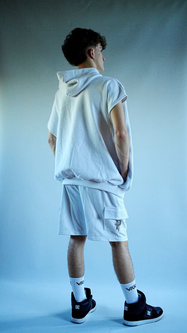 Short blanco cargo